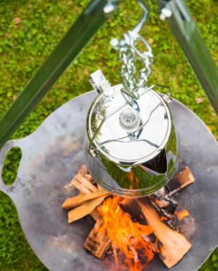 Petromax Perkolator Perkomax Le28 / Edelstahl (4,2 Liter) -Camping-Abenteuer Petromax Edelstahl Perkolator per 28 le Feuerstelle