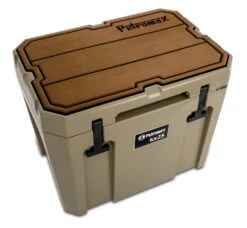 Petromax Haft-Auflage Für Kühlbox Kx25 Braun Mit Linien -Camping-Abenteuer Petromax kx25 padw l Haft Auflage Kuehlbox kx25 sand braun Linien 3 1625147090