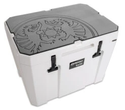 Petromax Haft-Auflage Für Kühlbox Kx50 Grau Mit Drachenemblem