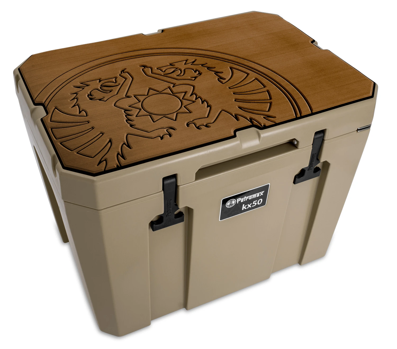 Petromax Haft-Auflage Für Kühlbox Kx50 Braun Mit Drachenemblem 5 Petromax Haft-Auflage Für Kühlbox Kx50 Braun Mit Drachenemblem – Bild 3