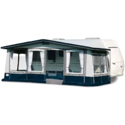 Wohnwagenvorzelt Brand Castello -Camping-Abenteuer brand castello caravan vorzelt tuer mitte rechts linke vorderwand als balkon abgeklappt 1000 3 18473