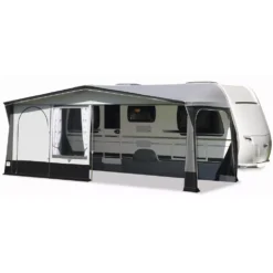 Wohnwagenvorzelt Brand Safir TL 280 -Camping-Abenteuer brand safir tl 280 tuer ganz links eingezogen wingeschuetzte sitzecke wandelemente herausnehmbar 1000 2 18350