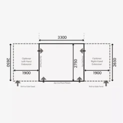 Aufblasbares Vorzelt Dometic Club Air All-Season 330 S | Ausstellungsstück -Camping-Abenteuer dometic club air all season 330s grundflaeche masse luftvorzelt 1000 7 25171