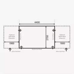 Aufblasbares Vorzelt Dometic Club Air Pro 440 S -Camping-Abenteuer dometic club air pro 440 s grundflaeche masse luftvorzelt 1000 8 21825