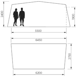 Caravanvorzelt Dometic Residence AIR All-Season | Grösse 16 | 1.025 - 1.050 -Camping-Abenteuer dometic residence air all season groesse 16 groessenangaben wohnwagenvorzelt 1000 1 24715