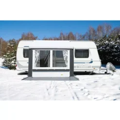 Wintervorzelt DWT Cortina II, Grau, Grösse 6 -Camping-Abenteuer dwt teilvorzelt vorzelt cortina II cortina 2 grau wohnwagenvorzelt 6 5 18410
