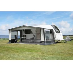 Wohnwagen-Vorzelt DWT Jubilee 40, Tiefe 240 Cm -Camping-Abenteuer dwt vorzelt jubilee 40 mit heruntergeklappter vorderwand fuer wohnwagen caravan 1000 2 22121