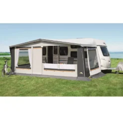 Wohnwagen-Vorzelt DWT Prinz Plus 300 -Camping-Abenteuer ganzzelt prinz plus 300 dwt vorzelt mit verandaloesung abgeklappter vorderwand wohnwagenvorzelt 1000 6 23215