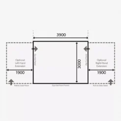 Aufblasbares Vorzelt Dometic Grande Air All-Season 390 S -Camping-Abenteuer luftvorzelt dometic grande air all season 390 grundflaeche masse 1000 7 21804
