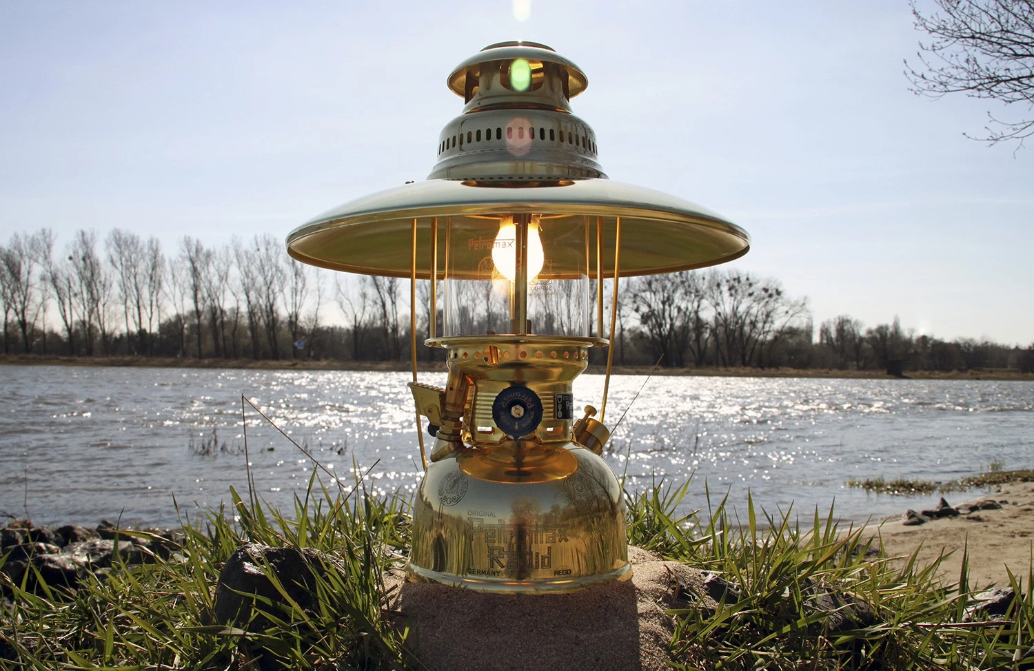 Petromax Petroleumlampe HK500/829 Messing 18 Petromax Petroleumlampe HK500/829 Messing – Bild 16