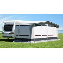 Wohnwagen-Vorzelt DWT Paradies III 240 -Camping-Abenteuer saison und dauervorzelt dwt zelte paradies III geschlossene fensterklappen caravanvorzelt 1000 4 18313